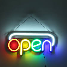 20 X10 Led Neon Open Sign Indoor Electric Light Up Signs For Business Storefront Advertisement Stores Bars Barber Shops Walmart Com Walmart Com
