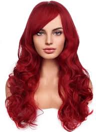 Amazon.com : RightOn Red Wig Long Curly Wig with Bangs Red Wig for Women  Red Wigs Long Wavy Red Wig with Wig Cap : Beauty & Personal Care