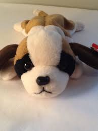 Black And White Beanie Baby Dog Ty Beanie Babies Plush Bernie St Bernard Dog Stuffed Brown Pvc Pellets 1996 Ty Soft Toy Dog Bernard Dog Baby Plush
