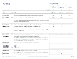 Diary Template Journal And Daily Tracker