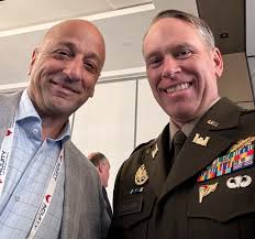 ICYMI Caribbean District Commander COL Charles Decker (right) and Army LTG  Scott Spellmon (ret.) met up today at the International Stability  Operations Association (ISOA) 2025 Conference. Decker and Spellmon were  part of