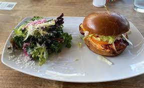 Metropolis food court dq/orange julius restaurant/cafe v5h 4j2 burnaby. Cajun Chicken Sandwich With Salad Picture Of Cactus Club Cafe Byrne Road Burnaby Tripadvisor