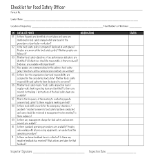 For your convenience, each requirement includes the relevant section of law and/or rule. Food Safety Inspection Checklist Template Hse Images Videos Gallery