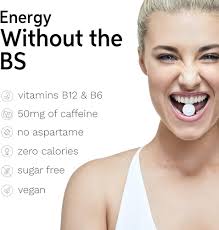 ZENERGY Energy Gum, 50mg of Caffeine Per Piece with B6 and B12 Vitamins, 0  Calories, Sugar and Gluten Free, Non GMO, Vegan and Aspartame Free, Mint ...