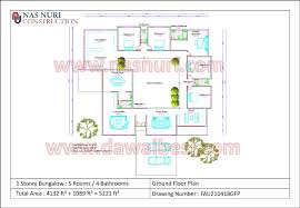 Ini merupakan salah satu custom design rumah terbaik. Pelan Rumah Banglo 1 Tingkat 5 Bilik Tidur 4 Bilik Air 5221 Kps