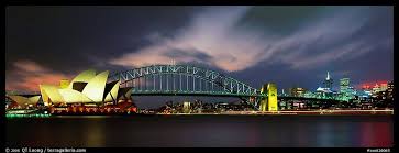 The Stunning Sydney Night View Of The Opera House And Harbor Bridge Sydney New South Wales Australia Led Sydney H New South Wales Harbor Bridge Australia