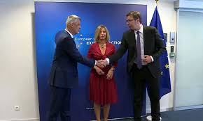 Rezultate imazhesh pÃ«r mogerini dhe ramush haradinaj