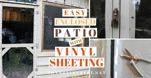 More on diy by installing roll down clear vinyl curtains ideas clear vinyl sheeting to enjoy it looking good for porch find this item x clear vinyl curtains. How To Enclose A Covered Patio Frugal Idea Empress Of Dirt