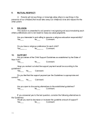 When crafting a parenting plan, there are numerous issues to be discussed and considered. Parenting Plan Worksheet New York Free Download