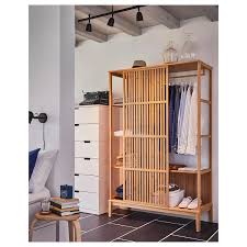Nordkisa Open Wardrobe With Sliding Door Bamboo Width 47 1 4 Height 73 1 4 Find It Here Ikea Sliding Wardrobe Doors Open Wardrobe Furniture Design