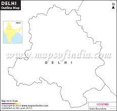 Want to explore delhi city? Delhi Outline Map Blank Map Of Delhi