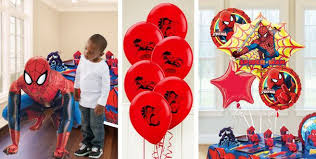 Spiderman Balloons Party City Party City Balloons Superhero Birthday Party Boy Birthday Party