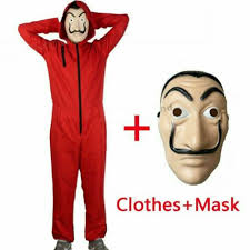 La casa de papel shirt, dali mask sweatshirt, money heist inspired sweatshirt, el profesor sweatshirt, tokyo, berlin, rio, oslo, nairobi enchantbroiderystore 5 out of 5 stars (14) sale price $26.31 $ 26.31 $ 30.95 original price $30.95 (15%. La Casa De Papel Salvador Dali Red Costume Jumpsuits Cosplay Dali Mask Suit Money Heist Hot Movie Buy La Casa De Papel Dali Mask Salvador Dali Product On Alibaba Com
