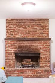 Paint a red brick fireplace a deep shade of matte blue. How To Paint A Brick Fireplace Diy From Lovely Indeed