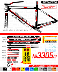 specialized bike stickers set all colors available fork etsy in 2021 bike stickers bike frame bike