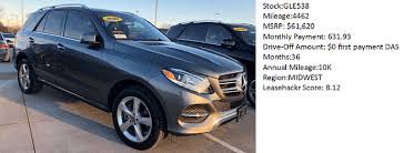 Buyers were (and still are) wowed by. Mercedes Benz Demo Loaner Vehicles 0 Down First Payment Das Mercedes Midwest Marketplace Leasehackr Forum