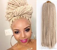 You'll need to buy kanekalon, a synthetic hair that is perfect for braiding. 2020 Fashion Faux Locs Crochet Hair Braid Blonde Color Hair Products 24 Strands Pack Black Blond Brown Color Synthetic Hair Extensions From Zyhbeautyhair 16 09 Dhgate Com