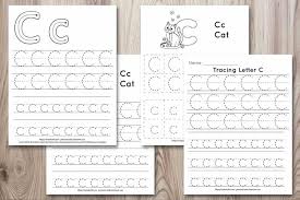 Besides uppercase and lowercase letters, i added cute coloring pictures to the sheets for little kids to get a little bit distracted if they are bored or tired of handwriting. Free Printable Letter C Tracing Worksheets The Artisan Life