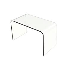 Lavish Home Acrylic Clear Modern C Style Vertical End Table Hw0200012 The Home Depot In 2020 Lavish Home End Tables Home
