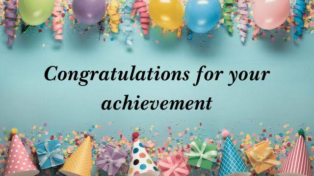 Congratulations