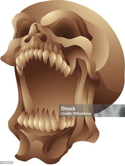 Screaming Skull Stock Illustration - Download Image Now - Art, Art And  Craft, Cartoon - iStock