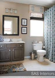 Adding the best shower curtain is very important for your bathroom in order to divide shower area and non shower area. 30 Diy Transformation Projects To Add Beauty To Your Home Master Bathroom Makeover Bathroom Makeover Bathroom Colors