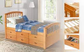 Sitton twin storage platform bed with drawers. Amazon Com Wood Twin Bed With Storage Platform Bed With 6 Drawers And Headboard And Footboard Captain Bed For Kids Twin Home Kitchen