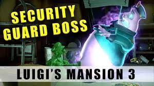 Luigi's Mansion 3 Security Guard ghost boss - 3F boss - YouTube