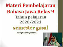Menuliskan ringkasan cerita/bacaan dengan berbagai ragam bahasa jawa. Pengenalan Materi Bahasa Jawa Kelas 9 Semester Gasal Youtube