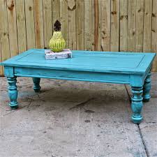Bayside Blue Coffee Table Table Vintage Shabby Chic Distressed Living Room Furniture Tv St Shabby Chic Coffee Table Chic Coffee Table Blue Coffee Tables