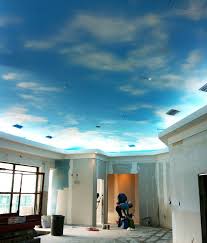 Sky Painted Ceiling I Love This Colored Ceiling Sky Ceiling Ceiling Paint Colors