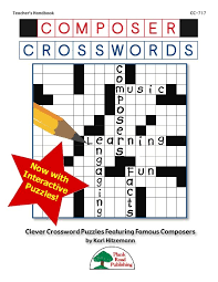 Music crossword puzzle activity 5 answer key. Product Detail Composer Crosswords Volume 1