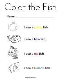 Enjoy these free coloring pages to color and paint for kids of all ages: One Fish Two Fish Red Fish Blue Fish Coloring Pages Part 2