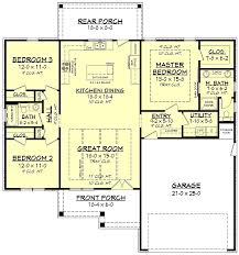 There is less upkeep in a smaller home, but two bedrooms still allow. Country House Floor Plans Cool House Plans