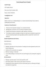 13 Free Manufacturing Resume Templates Word Pdf Resume Resume Templates Resume Template