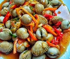 Tambahkan irisan daun bawang sebelum api dimatikan. Kerang Dara Asam Manis Pedas Resep Resep Kerang Kerang