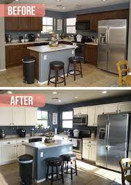 How To Paint Kitchen Cabinets White Tutorial Rise And Renovate Painting Kitchen Cabinets White Diy Kitchen Renovation Paint Cabinets White