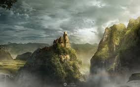 Mountain Kingdom Background Fantasy Landscape Landscape Wallpaper Fantasy Art Landscapes