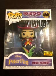 Funkopop Hook And Tick Tock 456 Hot Topic Peter Pan Disney Movie Moment Peter Pan Disney Funko Pop Disney In This Moment