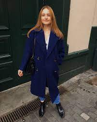 Obsessed With This Navy Oversized Teddy Coat From Topshop