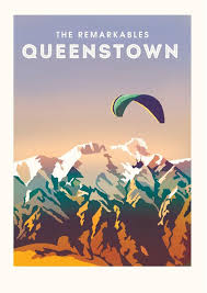 Remarkables Travel Poster Etsy Travel Posters Vintage Travel Posters Travel Postcard