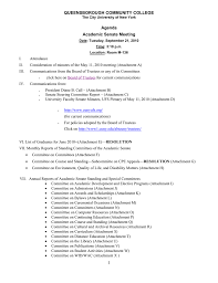 Queensborough Community College Agenda Academic Senate Meeting