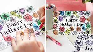 Free coloring pages to download and print. Free Printable Mother S Day Card Coloring Page Cut Files Too
