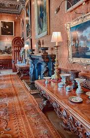 Wales Gwynedd Penrhyn Castle Dining Room Hdr 9th Augus Castles Interior Beautiful Houses Inside Chateaux Interiors