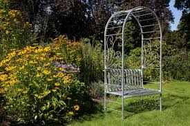 Laubenbank Verzinkt Rosenbogen Mit Bank Rosenbogen Mit Bank Rosenbogen Und Gartenbank Metall
