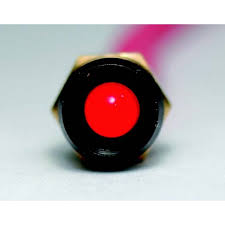 K4 Standard 12 Volt Red Led Indicator Light With A Black Bezel Roma Autosport
