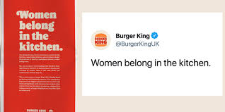 Back yard burgers delivers big, bold back yard taste with 100% black angus burgers, chicken back yard chili. Burger King Grilled Over Women Belong In The Kitchen Tweet