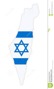 Flaga izraela ma swoje symbole: Szczegolowa Mapa Izrael Z Flaga Panstowowa Ilustracja Wektor Ilustracja Zlozonej Z Atlant Szczeg 105415075