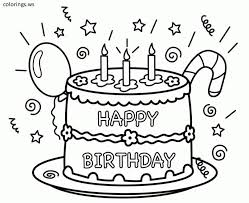 Happy birthday coloring pages 2. Happy Birthday Cake Coloring Page Printable Happy Birthday Coloring Pages Free Happy Birthday Coloring Pages Birthday Coloring Pages Happy Birthday Printable