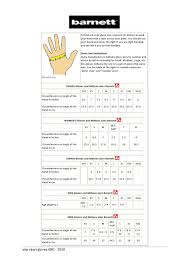 Size Chart Gloves By Barnett Issuu